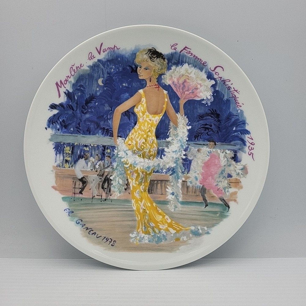 Limoges D'Arceau decorator plate Marlene La Vamp